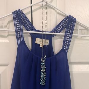 Blue summer blouse